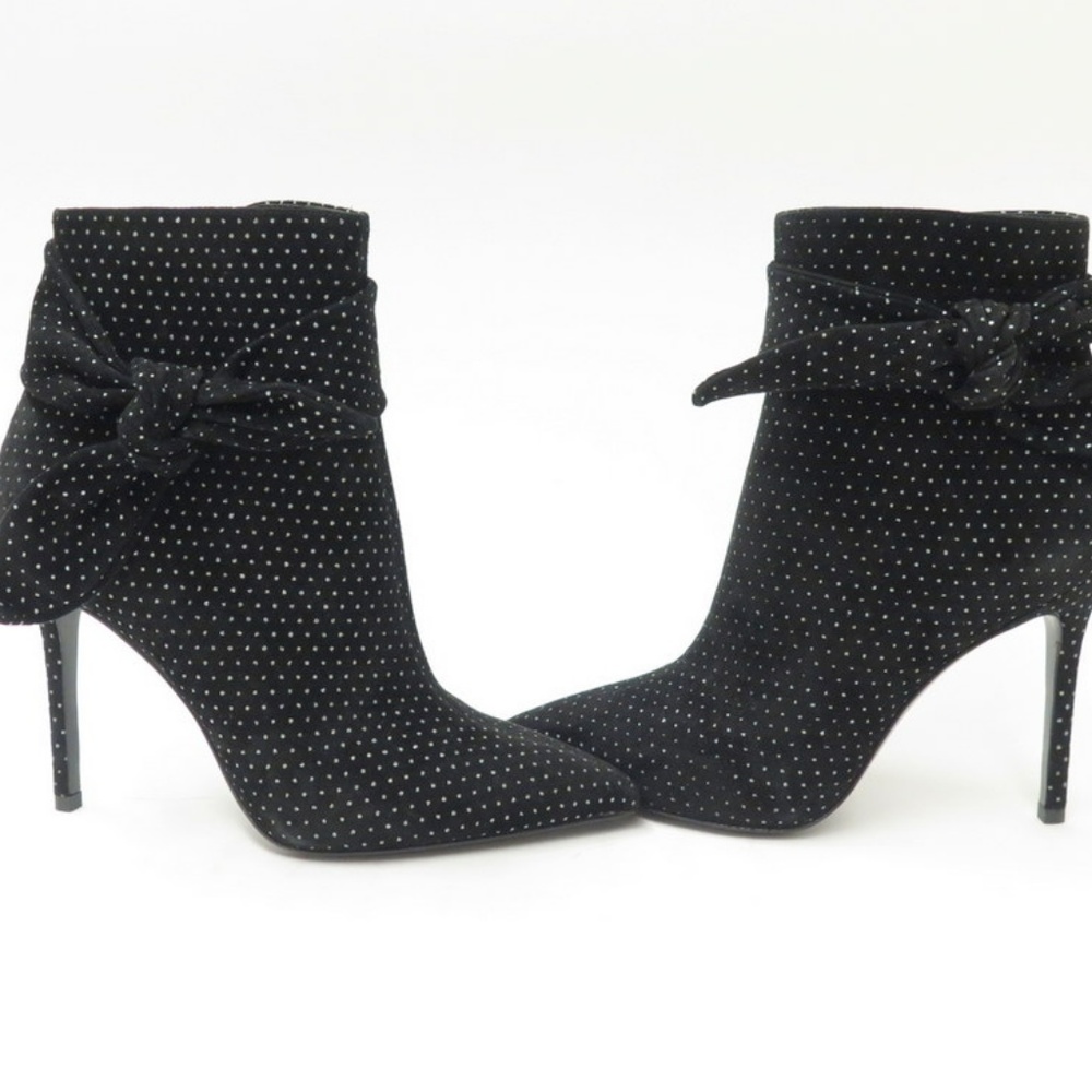 Stella Luna Ankle Boot Knotted Glitter Dot Suede - Picture 2 of 6